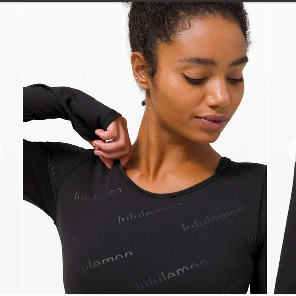 Lululemon Special Edition Wunder Crop Long Sleeve Embossed 10 - Picture 3 of 6